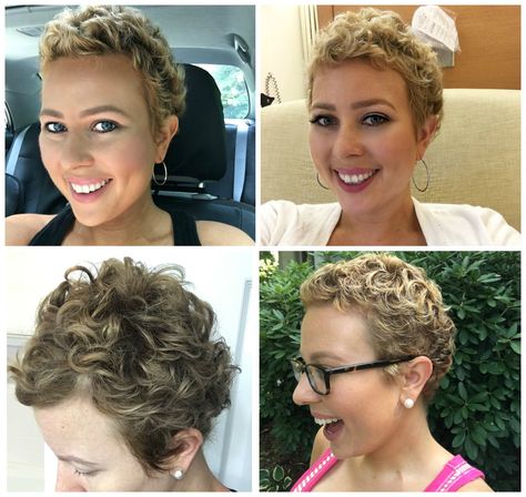 chemo curls collage Hair After Chemo, Hairstyles After Chemo, Chemo Curls, Hair Growth After Chemo, Growing Out Hair, Chemo Hair, Hair Challenge, Athletic Hairstyles, Natural Hair Styles Easy