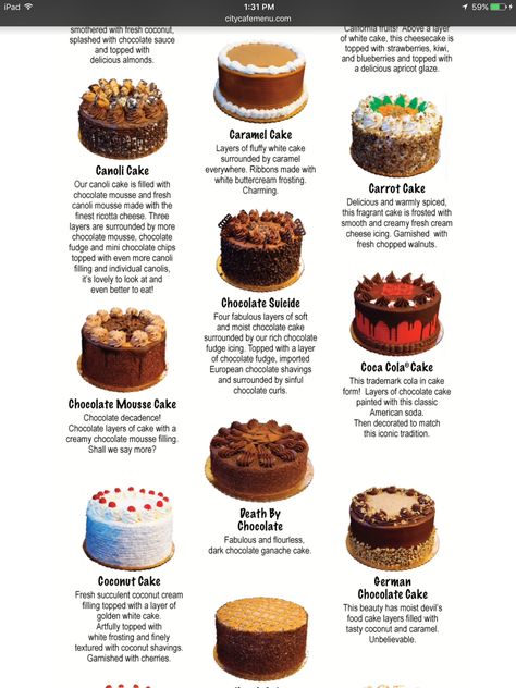 Different Types Of Cakes Flavors, Bakery Cake Ideas, Types Of Cakes Flavors, Cake Flavour Combinations, Types Of Cake Flavors, Cake Flavors List, Types Of Birthday Cakes, Different Kinds Of Cakes, Different Types Of Cakes