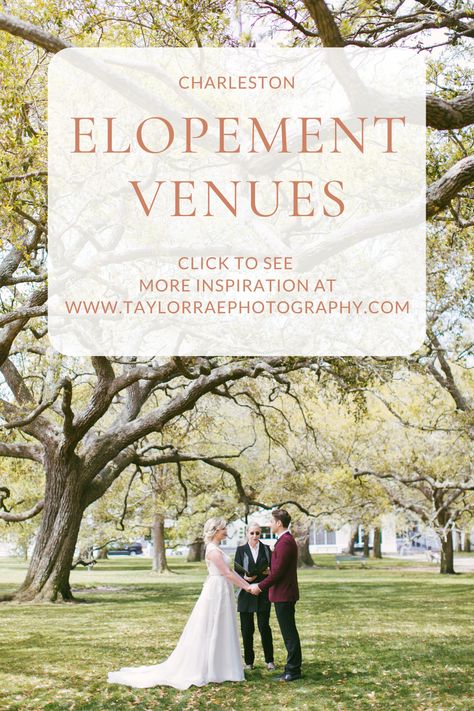 Charleston Destination Wedding, Elopement Ideas Charleston, Elopement Ideas South Carolina, Elopement In Charleston, Elope Charleston Sc, Wedding Venues Charleston Sc, Small Charleston Wedding, Charleston Micro Wedding, Charleston Elopement Ideas