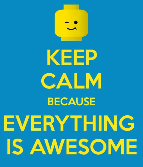 Yes…that’s the catchy little tune from the Lego Movie. If you’ve seen it you know what I’m talking about and you were probably singing it when you read the title right? I get that song stuck in my head a lot lately — because well, I have a 12 year old so I’ve seen the … … Continue reading → Emmet Lego, Nerd Christmas, Batman Quotes, Lego Theme, Staff Appreciation Week, Keep Calm Signs, Keep Calm Posters, Lego Room, Keep Calm Quotes