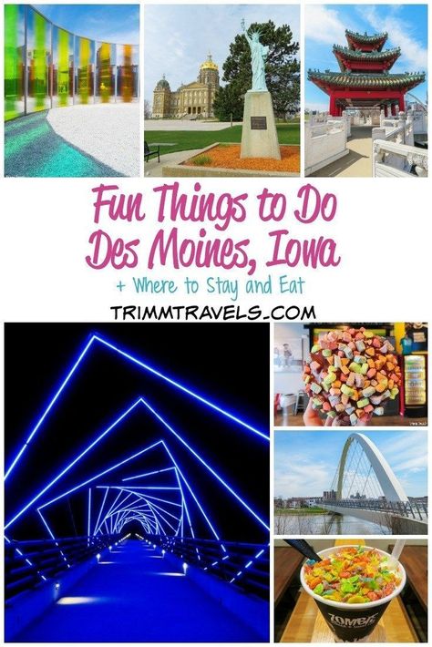 Discover why I call it the darkhorse and learn about all the fun things to do in Des Moines, Iowa! #desmoines #iowa #midwest #attractions #usa #food #foodie #restaurants #hotels #accommodations #thingstodo #travel #destinations De Moines Iowa, Iowa Vacation Ideas, Things To Do In Des Moines Iowa, Des Moines Iowa Things To Do In, Iowa Campgrounds, Things To Do In Iowa, Iowa Road Trip, Iowa Travel, Usa Food