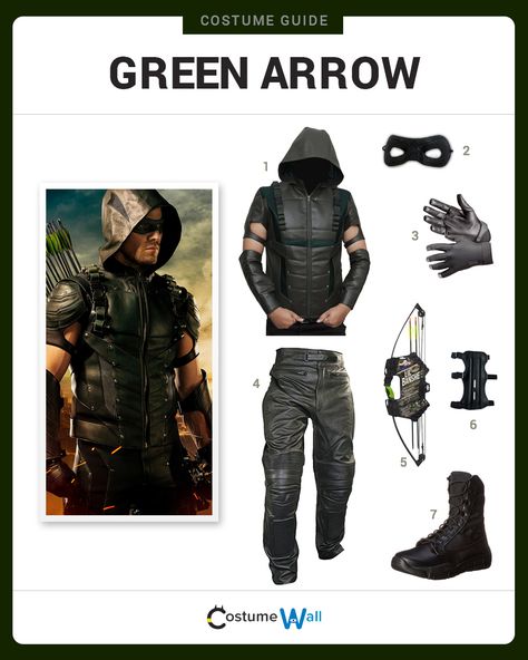 Dress Like Stephen Amell's version of the Green Arrow from the hit TV series. See additional costumes and cosplays of the Green Arrow. Green Arrow Halloween Costume, Green Arrow Costume, Green Arrow Cosplay, Arrow Costume, Arrow Cosplay, The Green Arrow, Owen Grady, Arrow Shooting, Tadashi Hamada