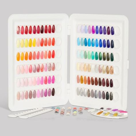 3404.Don't miss out on the latest nail trends! Click link for all the juicy details! #nails #nailtools #nailtrend Nail Colour Chart, Nail Swatches Display, Mylee Gel Nails, Colored Nail Tips, Colour Reference, Swatch Book, Nail Swatches, Nail Business, Nail Equipment