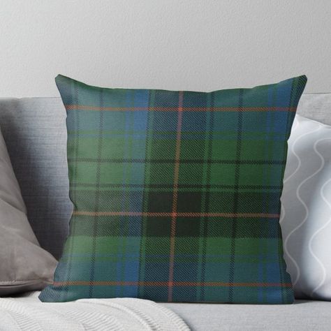 Davidson Clan Ancient Tartan Throw Pillow Tartan Plaid Pillows, Tartan Throws, Plaid Throw Pillows, Black Watch Tartan, Plaid Throw, Tartan Design, Scottish Heritage, Scottish Tartans, Throw Pillow Sizes