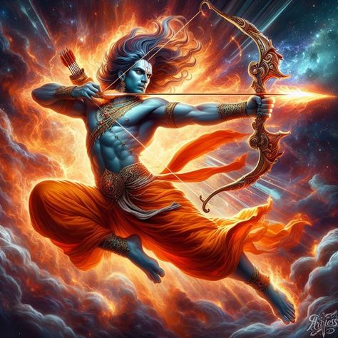 🕉️ Sri Ram 🙏 Jai Ram 🙏 Jai Jai Ram 🙏 Joy Sree Ram, Ram Killing Ravan, Lord Ram Hd Wallpaper, Krishna Warrior, Ram Diwali, Ma Parvati, Ram Pictures, Ravan Pic, Ram And Hanuman