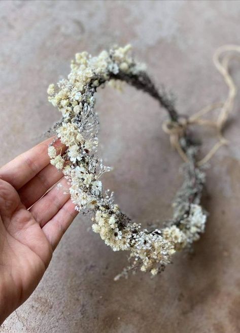 Dried Flower Headband Wedding, Dried Flower Tiara, Minimal Flower Crown, Flower Veil Crown, Real Flower Crown Wedding, Real Flower Headband, Dried Flower Crown Wedding, Wedding Flower Tiara, Flower Crowns Wedding