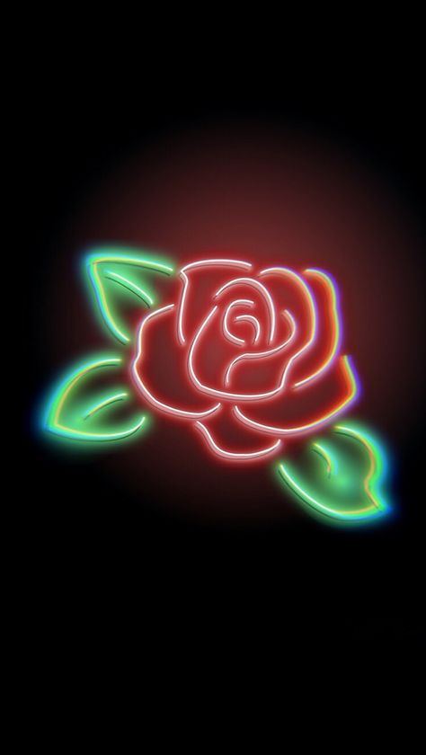 Neon Aesthetic Painting, Neon Drawings Art, Neon Signs Drawing, Neon Sign Wallpaper, Neon Drawings Easy, Neon Drawing Ideas, Rose Graffiti, Neon Wallpaper Iphone, Moon And Rose Drawing