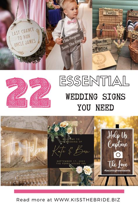 Wedding Guest Book Signs, Weddings Signs For Reception, Signs Needed At Wedding, Signs You Need For Your Wedding, Wedding Signs List, List Of Signage For Wedding, What Wedding Signs Do I Need, Wedding Signs Needed, All Wedding Signs Needed