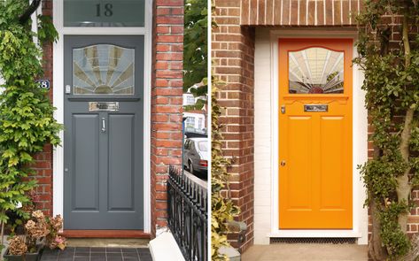 1930 Front Door, 1930s Front Door, 1930s Semi Detached House, 1930s House Exterior, 1930s Doors, Front Door Options, 1930s House Renovation, Front Doors Uk, 1930s Semi