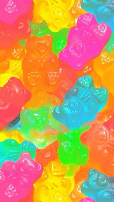 Popsicle Wallpaper Iphone, Sprinkles Aesthetic Wallpaper, Candy Asthetic Picture, Bright Color Wallpaper Iphone, Candy Wallpaper Aesthetic, Candy Aesthetic Wallpaper, Backgrounds Dark Blue, French Halloween, Gummi Bears