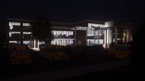 NORTH BRANCH HIGH SCHOOL 📓 | Patreon Sims 4 High School, Black Simmer, Spring Social, Oakland Hills, Alpha Cc, Unedited Photos, Sims 4 Expansions, Nurse Office, Vacation Cabin