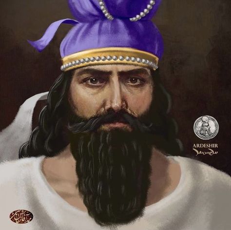 ARDASHIR I (ADRESHIR I) son of 'Papak' Grandson of Sassan' King of PERSIS, founder of Sassanid Empire. Iranian Soldier, Hasmonean Dynasty, Sassanid Empire, Persian Civilization, Sasanian Empire, Ancient Iran, Persian Warrior, Iran Culture, Bollywood Funny