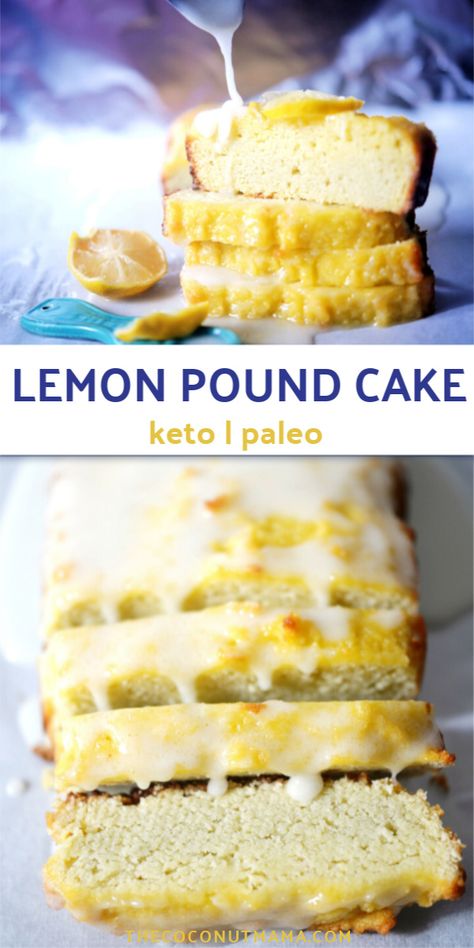 Coconut Flour Desserts, Keto Lemon Pound Cake, Recipes Using Coconut Flour, Coconut Flour Cakes, Lemon Pound Cake Recipe, Coconut Flour Recipes, Pound Cake Recipe, Lemon Dessert Recipes, Keto Friendly Desserts