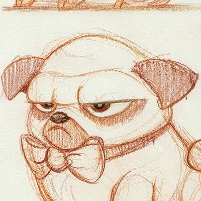 ArtStation - Vipin Jacob Pug Cartoon, Pug Art, Cute Pugs, Dog Drawing, Pug Life, Eye Drawing, Dog Art, Pug, Female Sketch