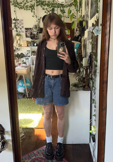 Coming Of Age Outfits Aesthetic, Casual Summer Grunge Outfits, Cute Summer Grunge Outfits, Wlw Summer Outfits, Soft Grunge Summer Outfits, Grunge Fashion Summer, Cavetown Concert Outfit, Grunge Outfits 90s Summer, Summer Outfits Indie