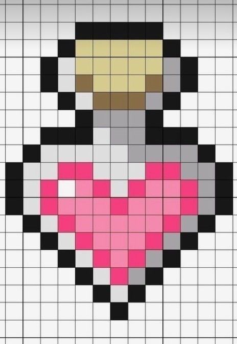 Simple Cute Pixel Art, 30x30 Pixel Art, Pixel Art Items, Y2k Pixel Art, Pixel Art With Grid, Cute Pixel Drawing, Small Pixel Art Ideas, Heart Pixel Art, Birthday Card Making