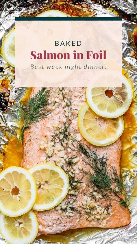 Learn how to bake salmon in the oven with this simple baked salmon in foil tutorial. It's made with a lemon dill marinade and in less than an hour! Best Salmon Marinade, Salmon Marinade Recipes, Simple Baked Salmon, Pork Chop Brine, Lemon Dill Salmon, Cleansing Recipes, How To Make Pastry, Salmon Breakfast, Salmon Marinade