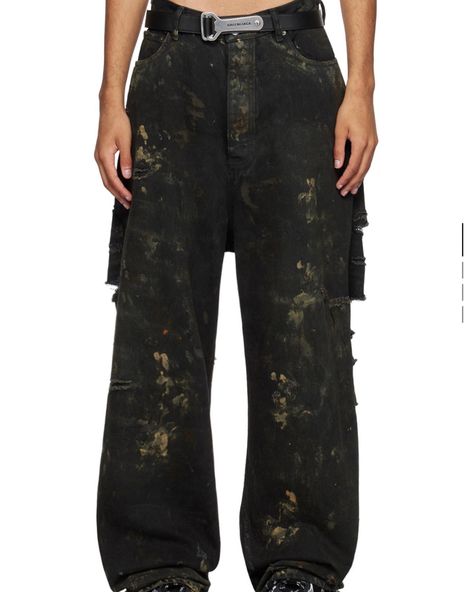 Runway Balenciaga, Balenciaga Jeans, Distressed Jeans, Dream Closet, Balenciaga, Work Wear, Wide Leg, Closet, Quick Saves