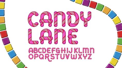 In this Adobe Illustrator tutorial, learn how to create text inspired by the classic children's board game, Candy Land! Download the example file for the complete uppercase alphabet. Candy Land Game, Adobe Illustrator Tutorial, Game Font, Uppercase Alphabet, Create Text, Adobe Illustrator Tutorials, Illustrator Tutorials, Candy Land, Fonts Alphabet