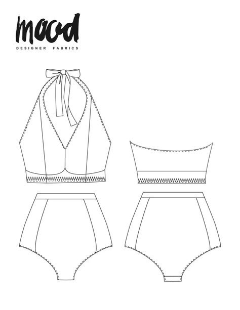 The Cordia High-Waisted Swimsuit - Free Sewing Pattern - Mood Sewciety Pola Bra, Swimwear Sewing Patterns, Swimsuit Pattern Sewing, Sewing Swimwear, Boots Football, Mood Sewciety, Girls Football, Swimwear Pattern, Coat Pattern Sewing