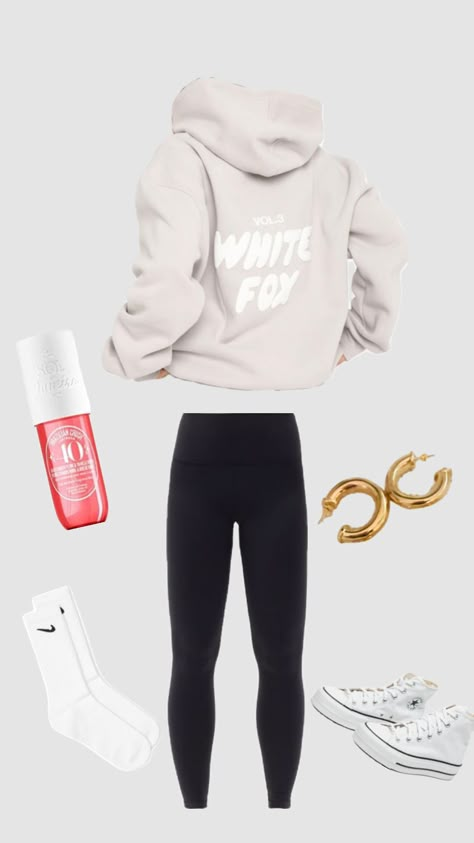 #whitefox #outfitinspo Comfy Athletic Outfits, Freshman Outfits, Fox Outfit, Cute Highschool Outfits, City Outfits, Casual Preppy Outfits, Trendy Outfits For Teens, Cute Lazy Day Outfits, Cute Outfits For School