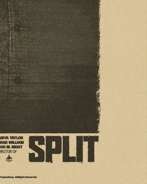 SPLIT, (2016) by M. Night Shyamalan ⛓️ • Second version of three of the poster on Split. • • • #graphicdesign #typography #poster #design #posterdesign #posterwall #typeposter #graphicindex #moviegraphicdesign #visualgraphic #designinspiration #collectgraphics #designfeed #split #jamesmcavoy #adobephotoshop #creativity #retrotypography #visualdesign #graphisme #designgraphic #adobe #movieposter #movies #design #art #graphicdesigner #movieposters #alternativemovieposter #graphisme #adobe #phot... Split Typography, Split 2016, Night Shyamalan, Retro Typography, Typography Poster Design, Type Posters, Alternative Movie Posters, James Mcavoy, Typography Poster