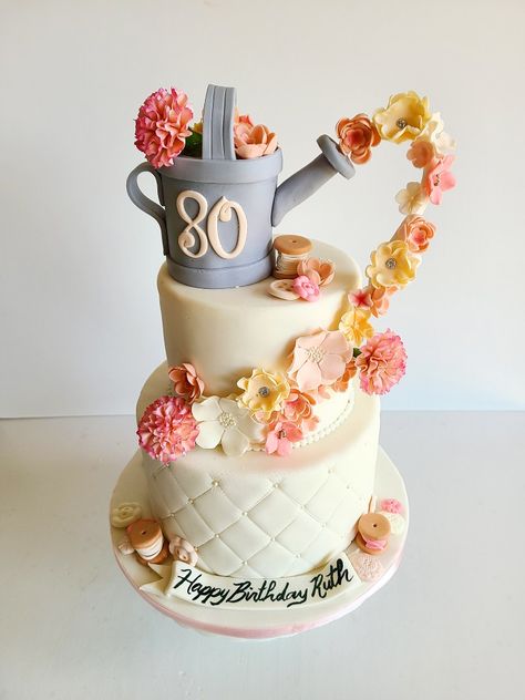 80th Birthday Cake Garden Theme, Grandmas 80th Birthday Party, Cake For 80th Birthday Women, 80 Birthday Cake Woman, 70 Birthday Cake Mom, 70 Birthday Cake Female, 80th Bday Cake, 70th Birthday Cake Mum, 80th Birthday Cakes For Women