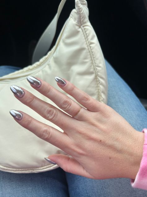 Nail inspiration Silver Chrome, Nail Inspiration, Nails Inspiration, Nails, Silver