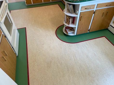 Marmoleum Marmoleum Floors Kitchen, Kentucky Farmhouse, Marmoleum Floors, Floor Designs, New Project Ideas, Basement Bedrooms, Interior Floor, Kitchen Floor, New Project