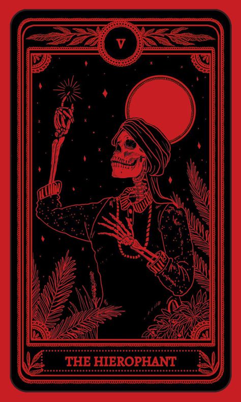 Red Tarot Card Aesthetic, The Hierophant Tarot Card, Hierophant Tarot Card, The Hierophant Tarot, Hierophant Tarot, Tarot Cards Art Illustration, Red Aesthetic Grunge, Dark Red Wallpaper, Goth Wallpaper