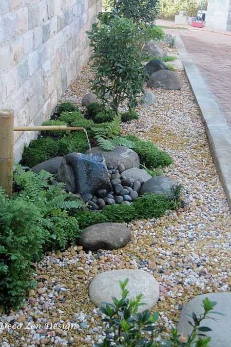 Whether you want to create a peaceful reading nook, a relaxing meditation spot, or simply a place to unwind and enjoy the beauty of nature, these zen-inspired landscaping ideas are sure to provide you with inspiration. They are incorporated traditional zen elements, such as rock gardens, water features, and bamboo, as well as the right plants and landscaping ideas to create a calming and harmonious space. These ideas not only are perfect for small garden corners but also can be easily adapted to Japanese Garden Backyard, Japanese Rock Garden, Garden Japanese, Small Japanese Garden, Taman Air, Japanese Garden Landscape, Zen Garden Design, Japan Garden, Pond Landscaping