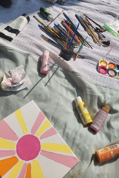 #painting #canvas #easypaintingideas #brush #summer #picnic Painting In The Park, Painting Picnic, Summer Paintings, Ultimate Summer Bucket List, Paintings Canvas, Summer Bucket Lists, Summer Bucket, Summer Picnic, Painting Canvas