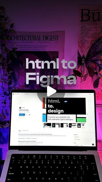 Marina Budarina • UI UX design on Instagram: "Copy any website to Figma 👇🏻 I used @html.to.design Figma Plugin 🔥 It has 10 free trials per month ✨  Just search in Figma, or here is a link: https://www.figma.com/community/plugin/1159123024924461424/html-to-design  #webdesign #figma #webdesigner #figmaplugins" Figma Plugin, Joel Sunny, Figma Website, Web App Design, Ui Ux Design, Ux Design, Web App, App Design, Web Design