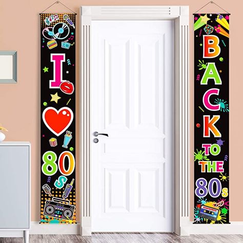 1980s Theme, Class Reunion Decorations, Rockstar Party, 80s Party Decorations, 80s Birthday Parties, Reunion Decorations, Fest Temaer, Scene Setters, 80s Theme Party