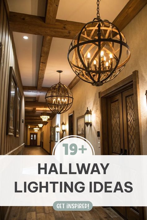 Click for More ➡️ | Save for Later ❤️ | Hallway Lighting Ideas: From chandeliers to vintage bulbs, light up your hallway with style.