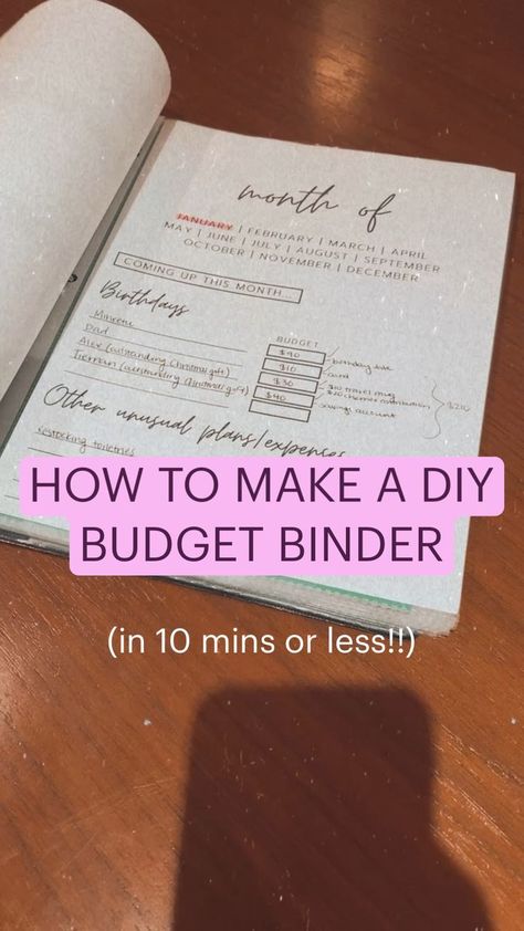 How To Make A Budget, Diy Binder Dividers, How To Budget, Diy Budget Binder, Budgeting Binder, Budgeting For Beginners, Budget Hacks, Saving Money Tips, Diy Budget