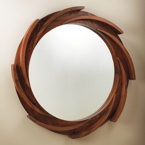 9.92249 Global Views Furniture, Extreme Makeover Home Edition, Mirror Design Wall, Wooden Mirror, Global Views, Water Wheel, Wood Detail, Wood Polish, Mirror Frame