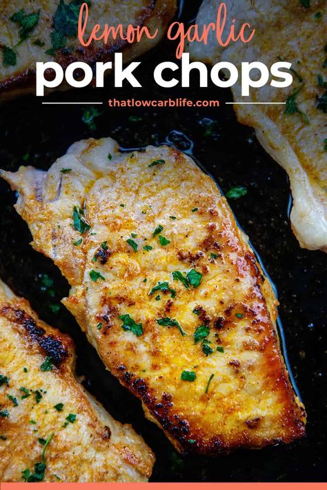 Low Carb Recipes Pork Chops, Low Cal Pork Chop Recipes, Boneless Pork Chop Recipes Low Carb, Pork Chops And Peppers Recipes, Lean Pork Chops, Low Calorie Pork Chops, Pork Chop Recipes Low Carb, Lemon Pork Chop Recipes, Low Sodium Pork Loin Recipes