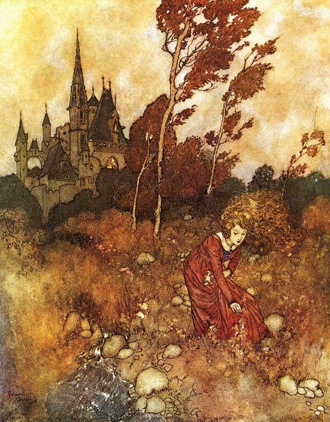 Tea at Trianon Hans Andersen, John Bauer, Edmund Dulac, Hans Christian Anderson, 동화 삽화, Arthur Rackham, Fairytale Illustration, Illustration Vintage, Fairytale Art