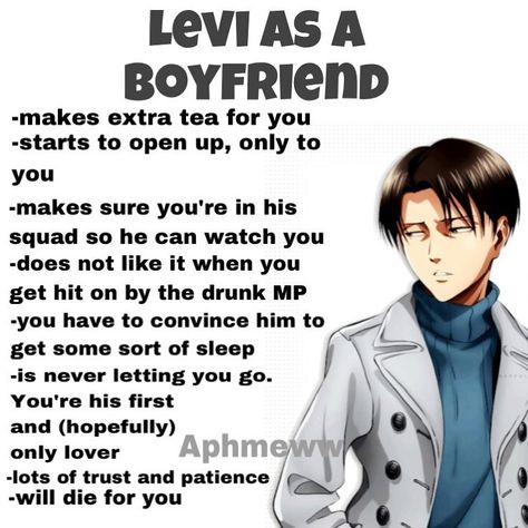 IKUYA is mine now😈 (or at least till I get one of my husbandos) ——————— •Follow @aphmeww for more! •Turn my post notifications on! •Follow… Levi Sleeping, As A Boyfriend, Find A Boyfriend, Finding A Girlfriend, Soulmate Connection, Feeling Wanted, Get A Boyfriend, Captain Levi, Attack On Titan Levi