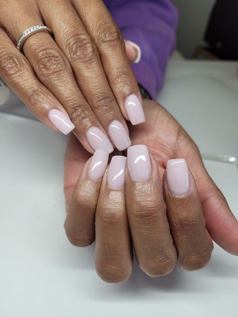 Neutral tone nails. Pale Lavender Nails, Pale Nail Colors, Maternity Manicure, Lavender Bb Cream Nails, Lavender Nails By Skin Tone Range, Lavender Natural Nails, Lilac Natural Nails, Classy Nail Colors, Neutral Pedicure