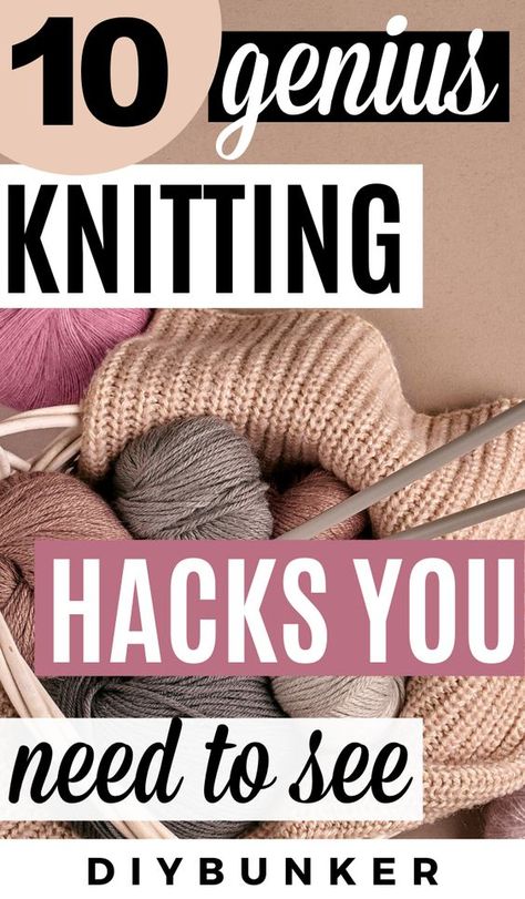 Knitting Hacks Tips And Tricks, Knitting Tips And Tricks, Loom Knitting Projects Free Pattern, How To Knit For Beginners, Diy Knitting Loom, Knitting Tricks, Loom Knitting For Beginners, Knitting Projects Free, Knitting Storage