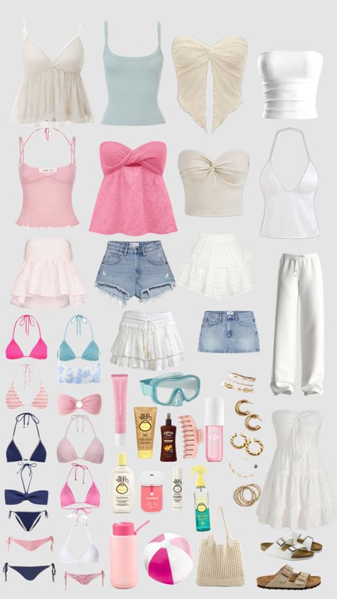 Summer Wishlist 24!! ☀️🍉🌺🌊 #summer2024 #wishlist #wishlist4summer #tanaesthetic Preppy Beach Outfits, Shuffles Summer, Summer Wishlist, Hawaii Outfits, Cute Dress Outfits, Casual Preppy Outfits, Cute Preppy Outfits, Trendy Summer Outfits, Lifestyle Clothing