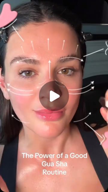 Sarah Fraggis on Instagram: "Save this video, get out your gua sha and mimic this routine.   Take a before and after picture so you can see the amazing benefits of gua sha.   Less double chin, less wrinkles, brow lift, and glow.   Everything I'm using can be found at filterlessera.com   Xoxo- Sarah  #guasha #fullguasharoutine #guashatutorial #saveforlater #skincare" Gu Sha, Brow Lift, Double Chin, Before And After Pictures, Gua Sha, Beautiful Skin, Getting Out, Beauty Tips, The Amazing