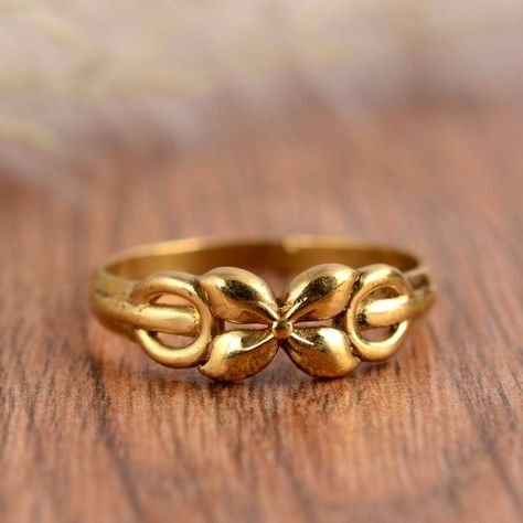 Excited to share the latest addition to my #etsy shop: Birth Flower Ring, Floral Ring, Bridesmaid Gift, Minimalist Ring, Dainty Mom Ring, Mothers Day Gift, Sterling Silver Ring, Gold Signet Ring https://etsy.me/45fGZQ2 #gold #floral #no #women #yes #silver #minimalist Rings Designs For Women Gold, Gold Ring Design For Women, Simple Ring Design, Intricate Jewelry, Celtic Jewellery, Thick Gold Ring, Infinity Knot Ring, Antique Gold Rings, Couple Ring Design