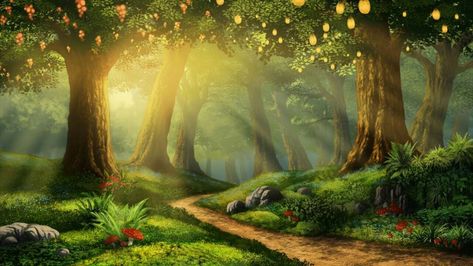 Fantasy Background Landscape, Date Background, Anime Places, Arte Do Kawaii, Forest Scenery, Fantasy Background, Forest Background, Scenery Background, Fantasy Forest