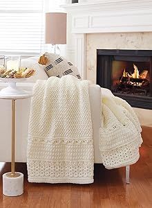 Wedding Afghan, Crochet Wedding Gift, Bubble Blanket, Irish Tweed, Ripple Afghan, Mary Maxim, Irish Cottage, Tweed Yarn, Stitch Tutorial