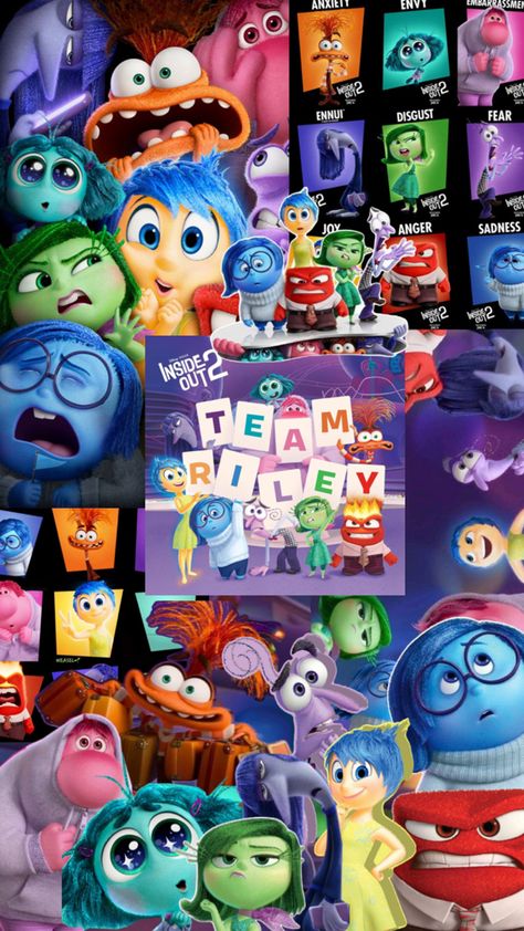 Welcome to inside out 2 movie wallpaper Inside Out Poster, Joy Inside Out, Inside Out Emotions, Disney Inside Out, Love Wallpaper Backgrounds, Disney Collage, Inside Out 2, Movie Wallpapers, Mlp My Little Pony