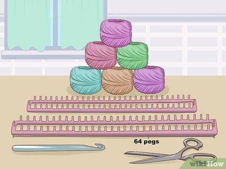 How to Knit a Blanket on a Loom (with Pictures) - wikiHow Loom Knitting Blanket, Knit A Blanket, Loom Blanket, Loom Knitting For Beginners, Sock Loom, Sashay Scarf, Round Loom Knitting, Loom Knitting Tutorial, Loom Knitting Stitches