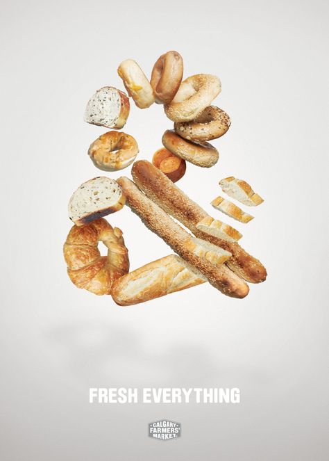 Calgary Farmers' Market: Fresh Everything, & Bread Advertising Agency: WAX, Calgary, AB Canada #advertising #ad #advertisement Grocery Ads, Dried Fruit Mix, Baking Packaging, Variety Of Fruits, Food Photography Styling, Advertising Photography, Fresh Produce, Food Design, Raw Food Recipes